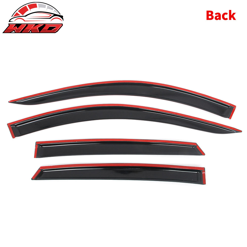 Fits 18-25 Honda Accord Tape on Window Visors Vent Rain Sun Wind Guard Deflector