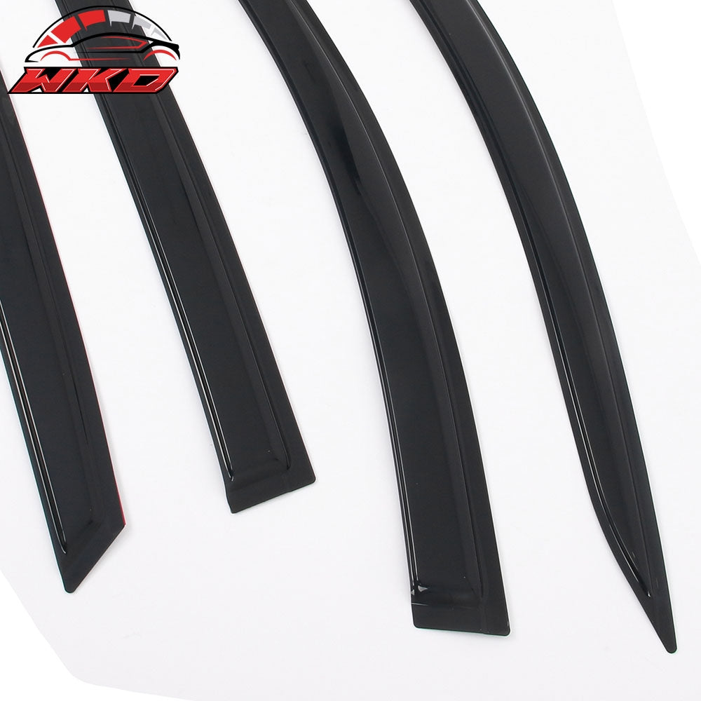 Fits 18-25 Honda Accord Tape on Window Visors Vent Rain Sun Wind Guard Deflector