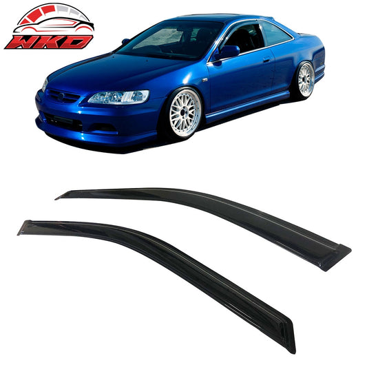 Wholesale 98-02 Honda Accord 2DR Window Visors Acrylic Sun Rain Guard 2PC Vent Shield