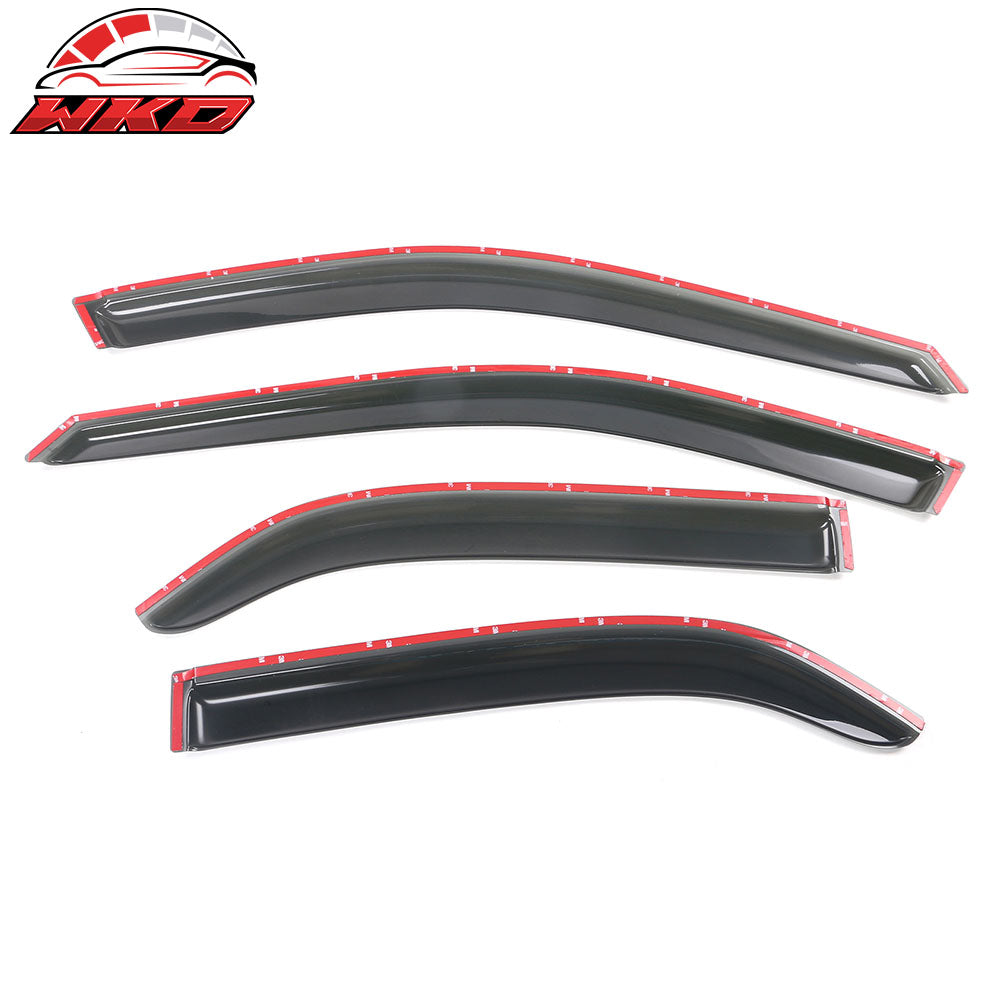 Fits 98-02 Honda Accord 4DR Window Visors Acrylic Sun Rain Guard 4PC Vent Shield