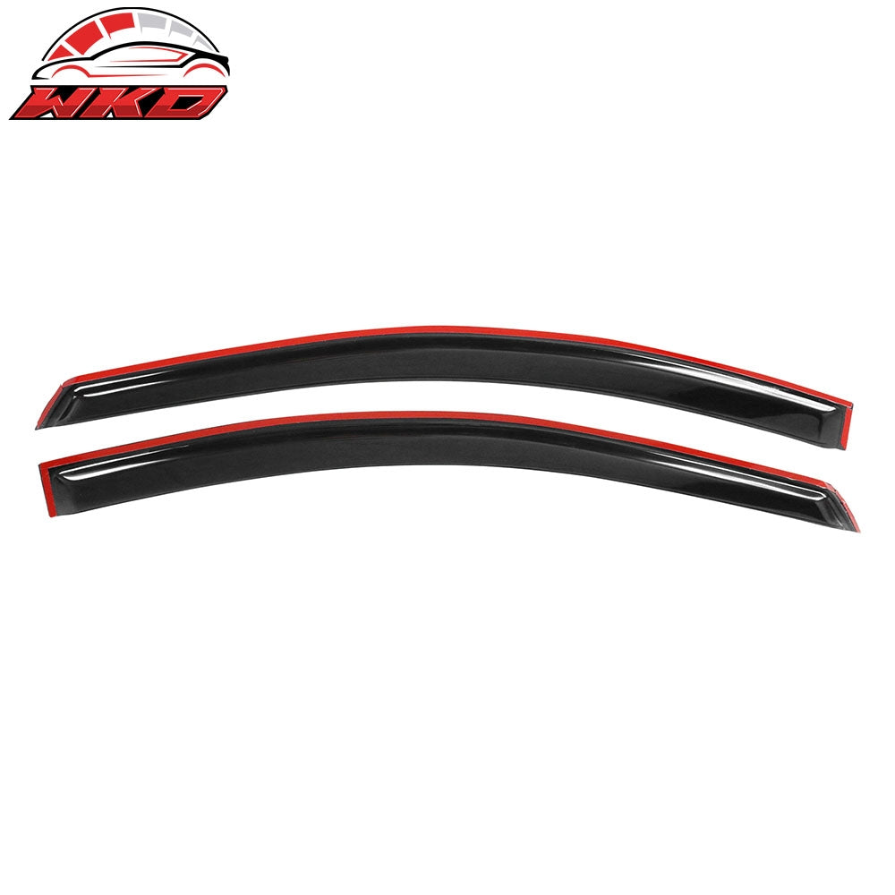 Fits 06-11 Honda Civic Coupe 2PCS Windows Visor Sun Guard Rain Deflector Tape-On