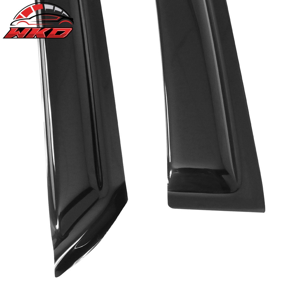 Fits 06-11 Honda Civic Coupe 2PCS Windows Visor Sun Guard Rain Deflector Tape-On