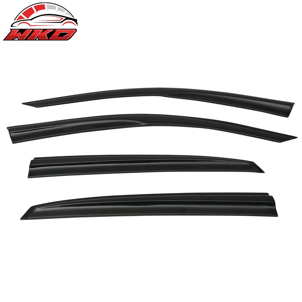 Fits 17-21 Honda Civic Hatchback Mugen Style Window Visor Rain Deflector Tape-On