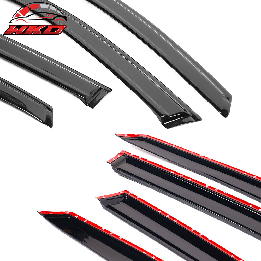 Fits 22-26 Honda Civic Sedan Acrylic Tape-on 4PCS Window Visors Vent Rain Guard