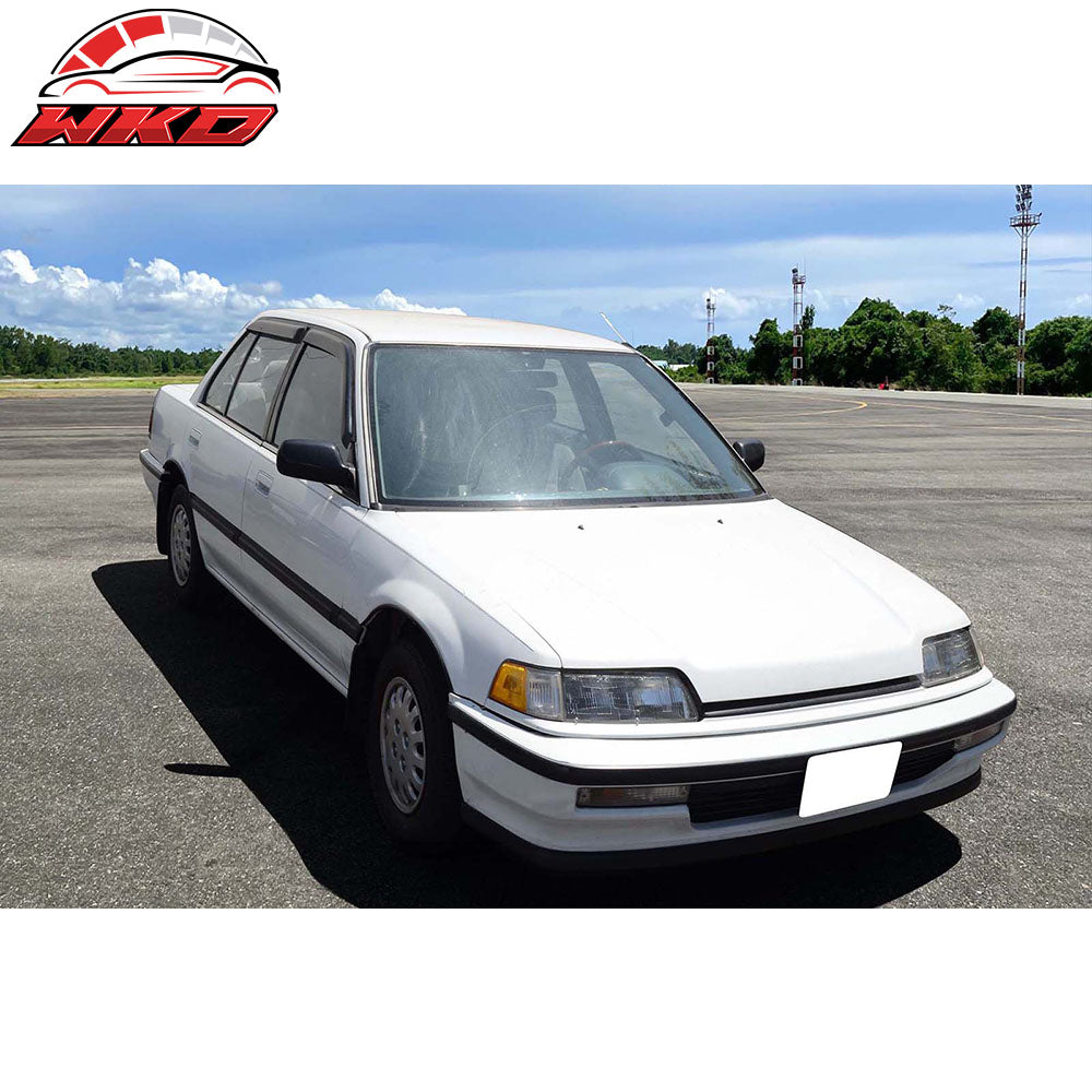 Fits 88-91 Honda Civic Sedan 4PCS Tape On Window Visors Vent Rain Sun Guards PC