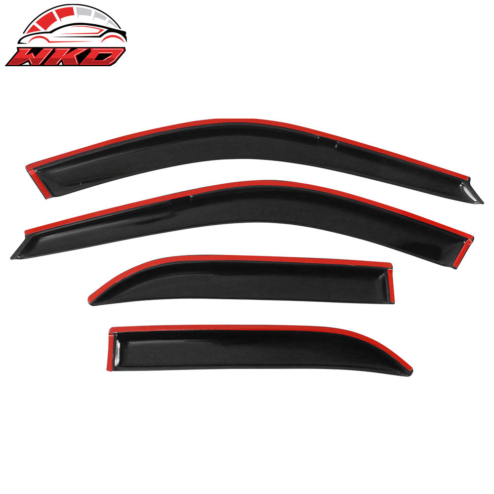 Fits 92-95 Honda Civic EG EH Sedan Acrylic Window Visors Deflectors 4Pcs Set