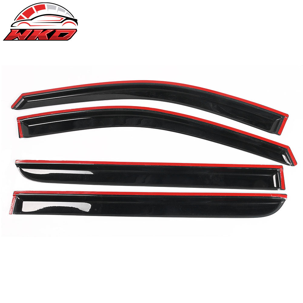 Fits 08-10 Honda Odyssey Slim Style Window Visors Acrylic Rain Guard Tape-On 4PC