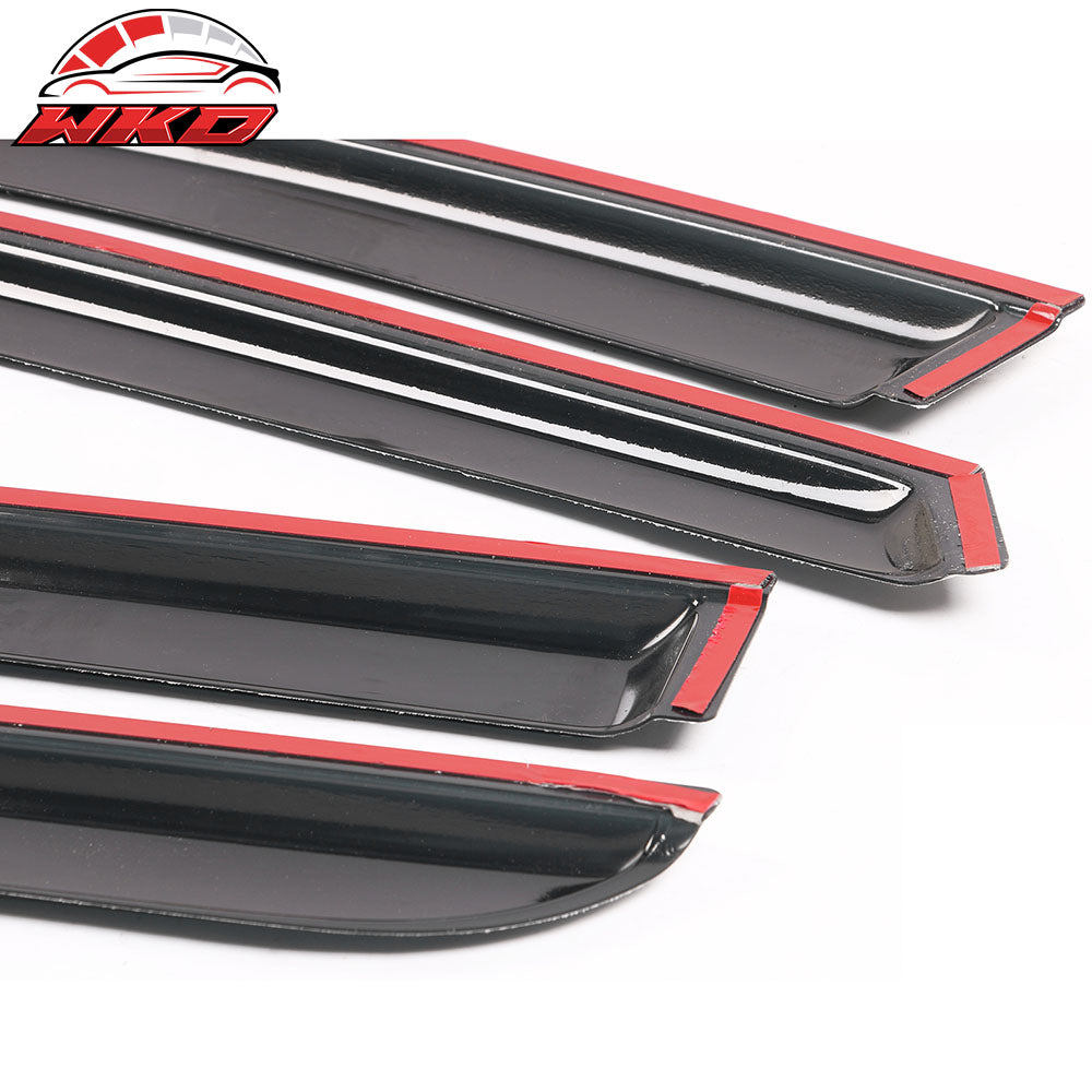 Fits 08-10 Honda Odyssey Slim Style Window Visors Acrylic Rain Guard Tape-On 4PC