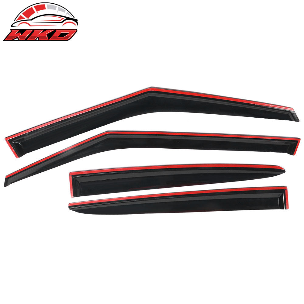 Fits 11-18 Hyundai Veloster Window Visors Acrylic Sun Guard Rain Deflector 4PC