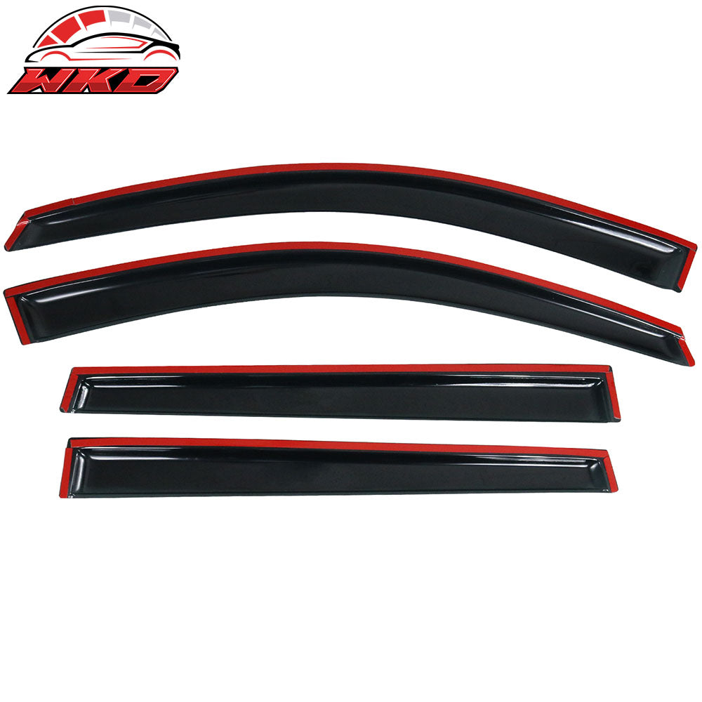 Fits 14-23 Jeep Cherokee Window Visors Vent Rain Guard Deflector Acrylic 4PCS