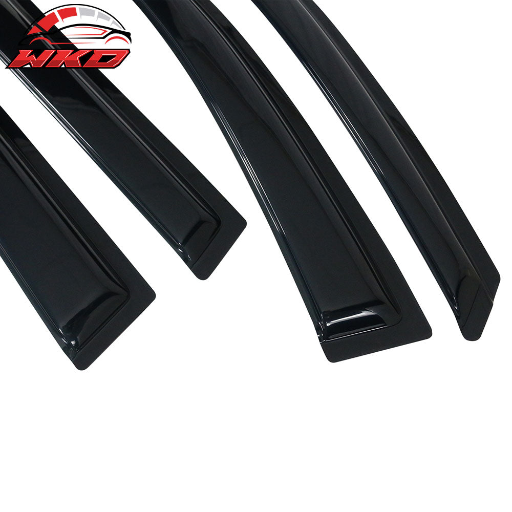Fits 14-23 Jeep Cherokee Window Visors Vent Rain Guard Deflector Acrylic 4PCS