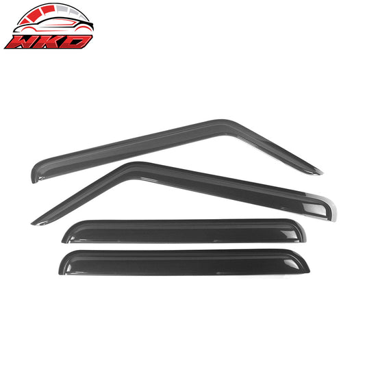 Wholesale 2006-2010 Jeep Commander Slim Style Smoke Windows Visor Rain Guard Acrylic - Bulk Orders & Dealer Pricing Available