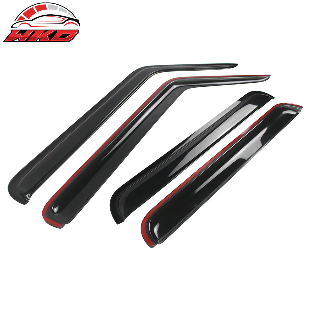 Fits 06-10 Jeep Commander Acrylic Window Visors Vent Rain Guard Wind Deflector