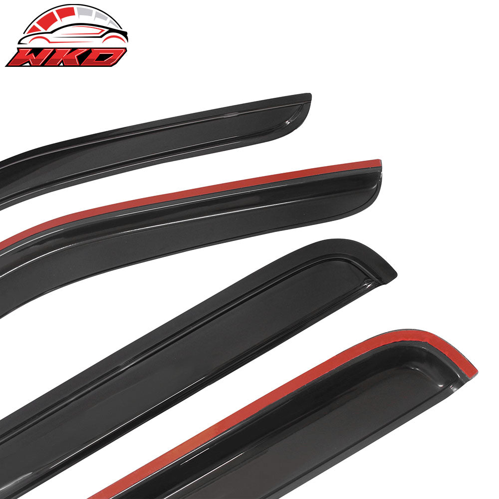 Fits 08-14 Jeep Liberty Window Visors Acrylic Sun Rain Deflector Guard 4Pc Set