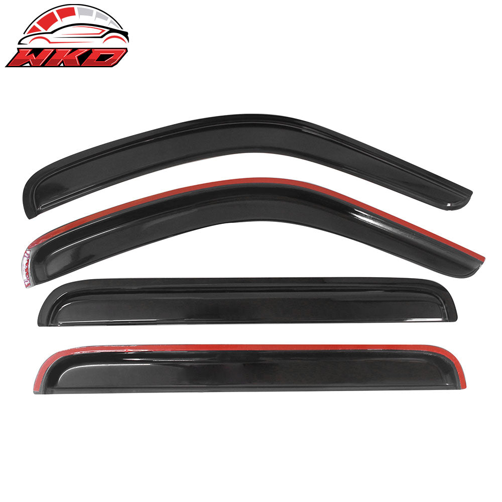 Fits 08-14 Jeep Liberty Window Visors Acrylic Sun Rain Deflector Guard 4Pc Set