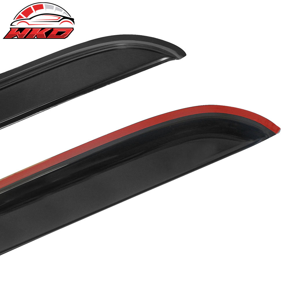 Fits 97-06 Jeep Wrangler TJ Window Visor Vent Rain Guard Sun Deflectors Tape-On
