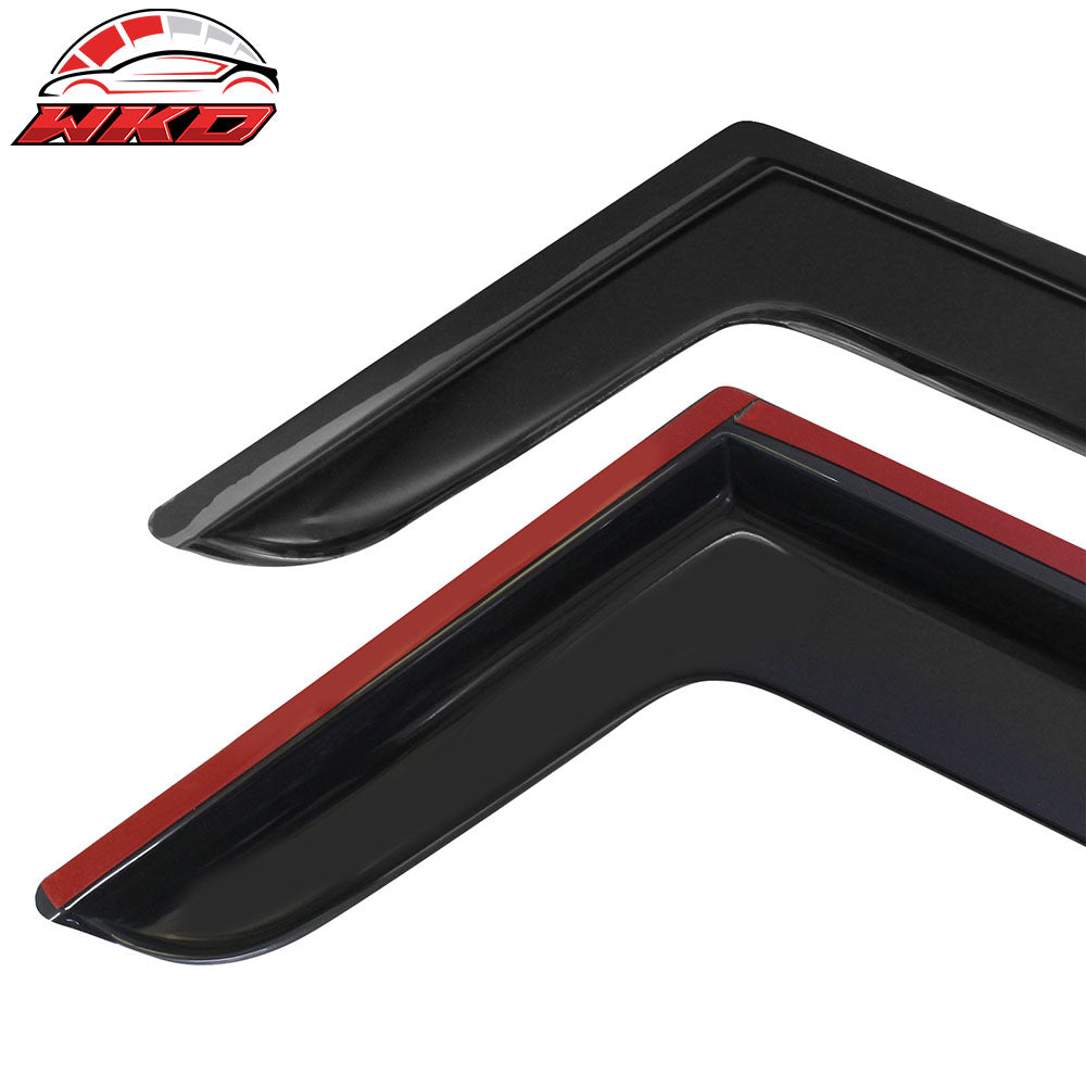 Fits 97-06 Jeep Wrangler TJ Window Visor Vent Rain Guard Sun Deflectors Tape-On