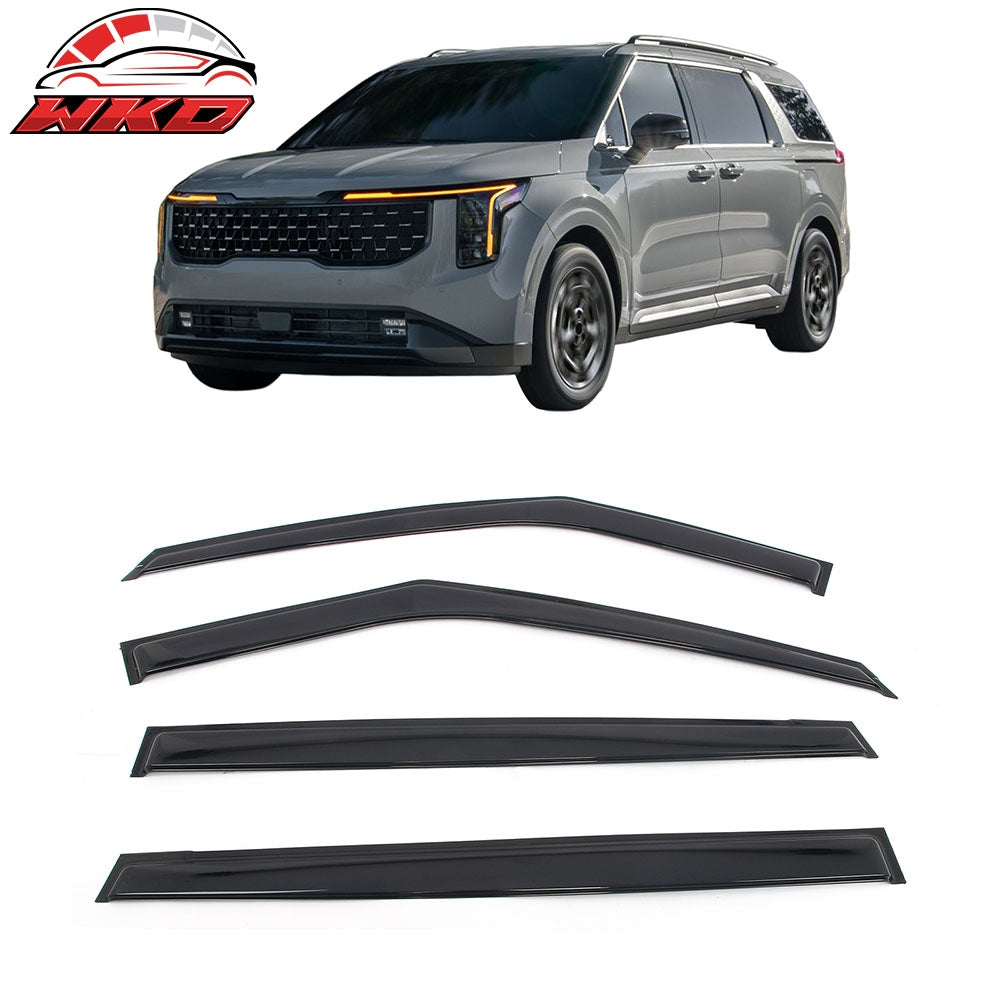 Wholesale 22-26 Kia Carnival Window Visors Vent Rain Sun Guards Deflectors Tape-On - Wikond Auto