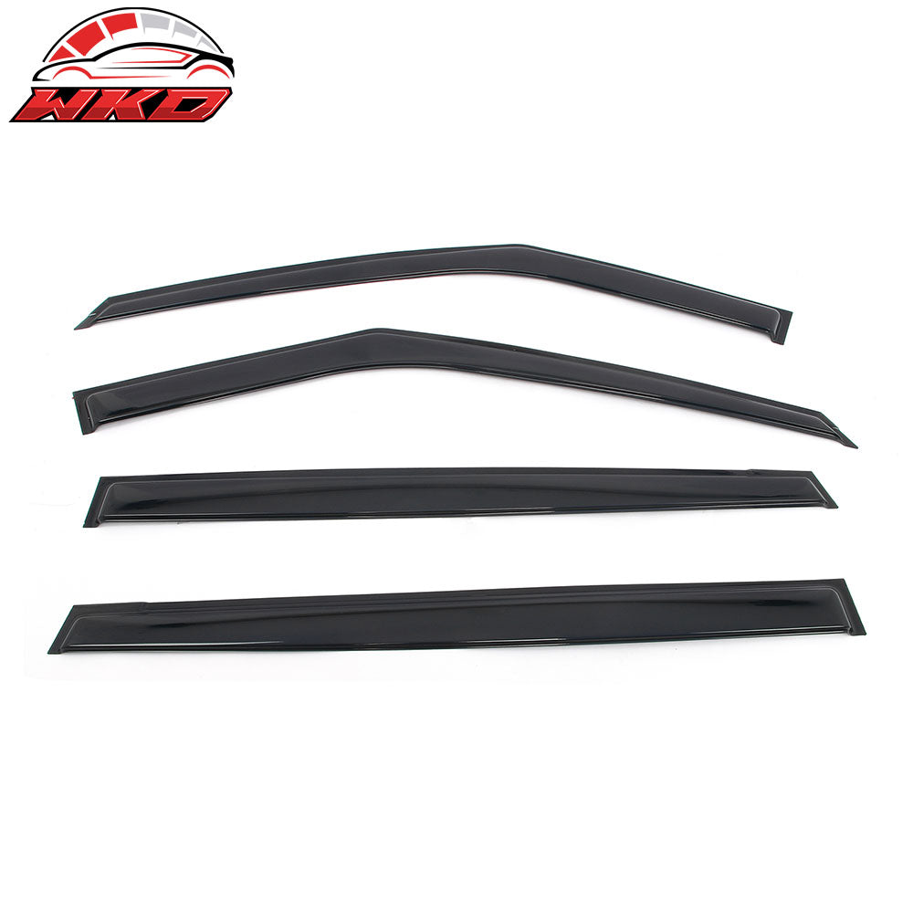 Fits 22-26 Kia Carnival Window Visors Vent Rain Sun Guards Deflectors Tape-On