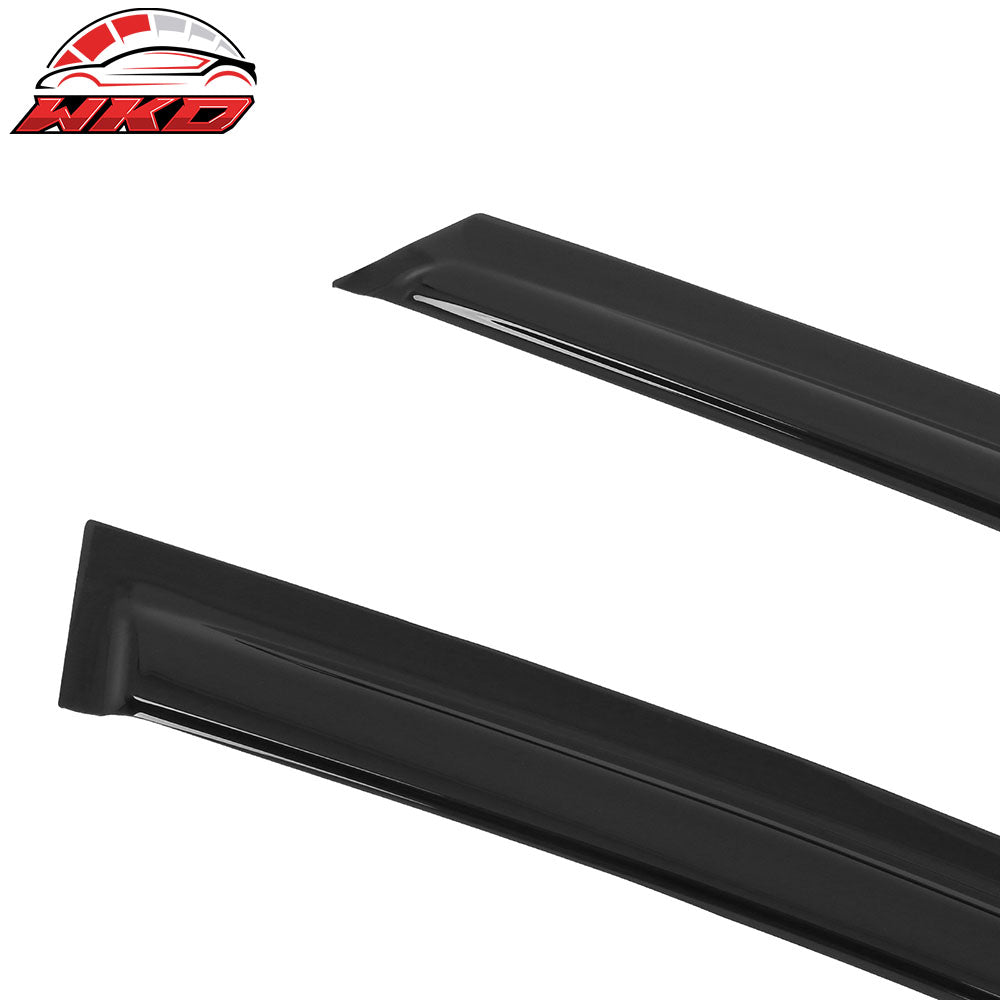 Fits 19-24 Kia Forte Tape on Window Visors Vent Rain Sun Wind Guards Deflectors