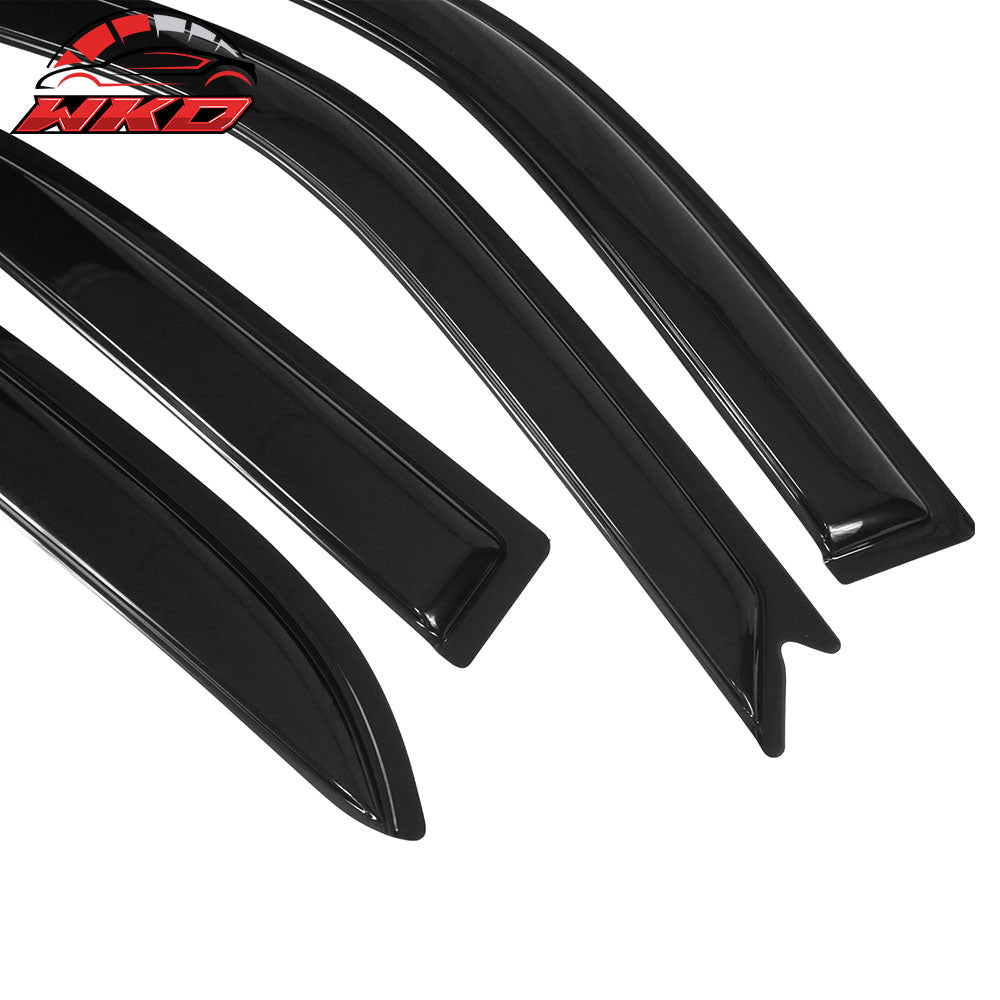 Fits 01-05 Lexus IS300 4Dr 4PCS Window Visors Sun Guard Rain Deflectors Tape-On
