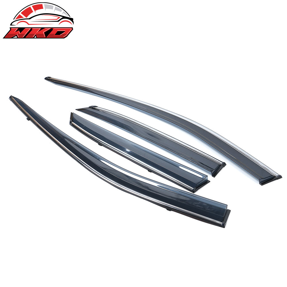 Fits 16-22 Lexus RX350 RX450H AL20 Polycarbonate Window Visor Chrome Trim