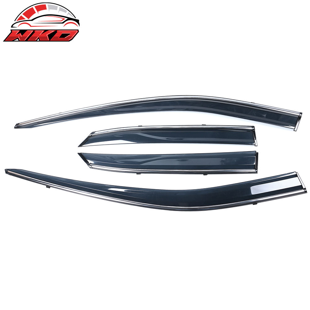 Fits 16-22 Lexus RX350 RX450H AL20 Polycarbonate Window Visor Chrome Trim