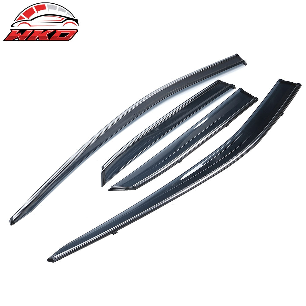 Fits 16-22 Lexus RX350 RX450H AL20 Polycarbonate Window Visor Chrome Trim
