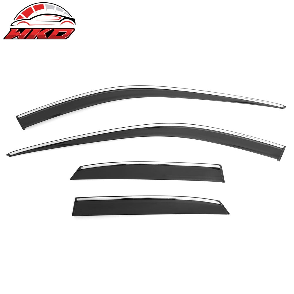 Wholesale 23-26 Lexus RX350 RX450h Window Visors Acrylic Rain Guards Vent Chrome Trim
