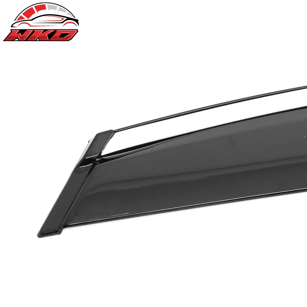 Fits 23-25 Lexus RX350 RX450h Window Visors Acrylic Rain Guards Vent Chrome Trim