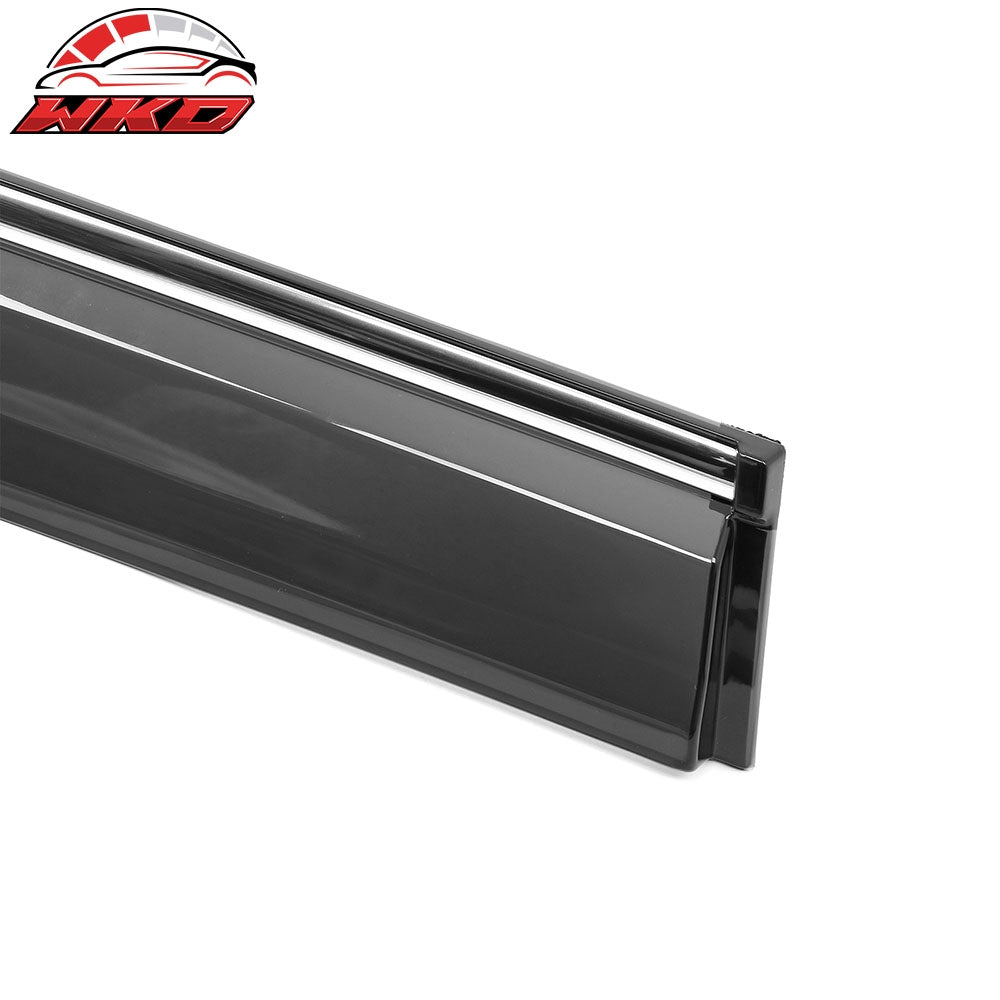 Fits 23-25 Lexus RX350 RX450h Window Visors Acrylic Rain Guards Vent Chrome Trim