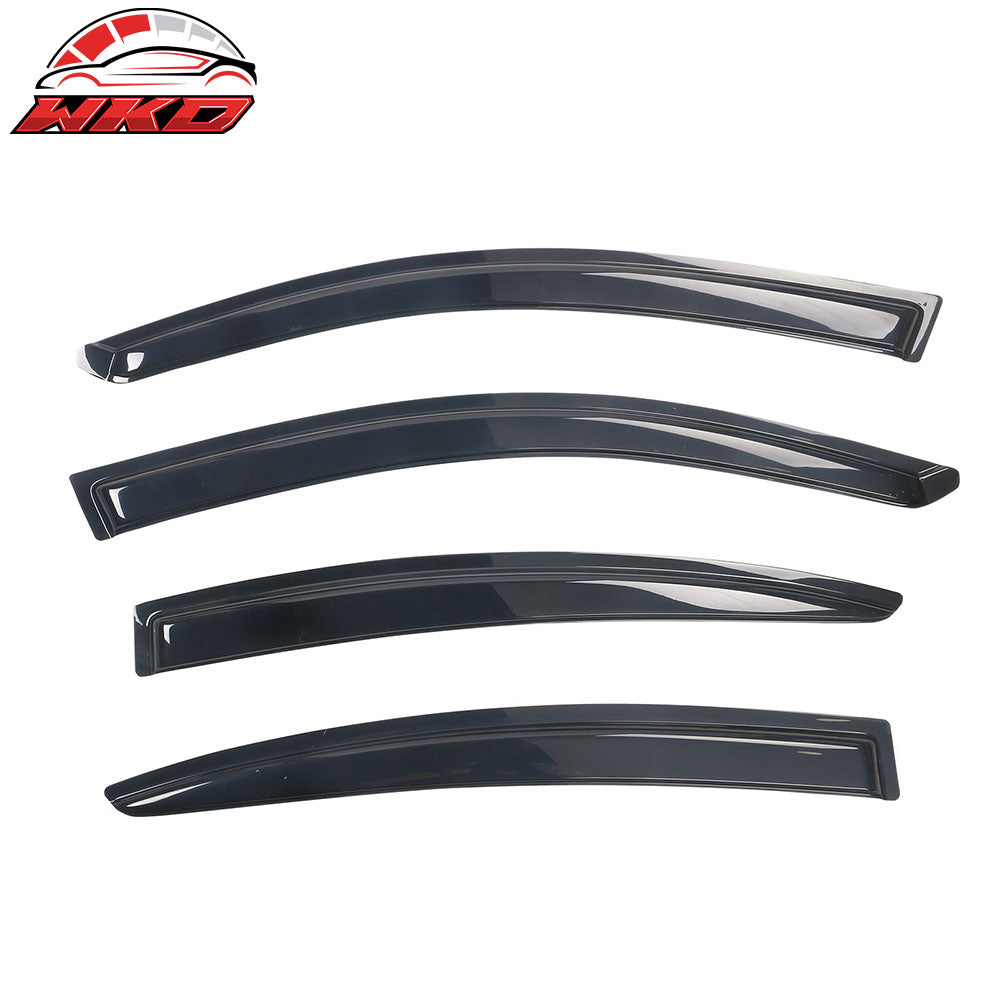 Fits 04-09 Mazda 3 Sedan 4Dr Side Window Visors Acrylic Sun Rain Deflector 4PCS