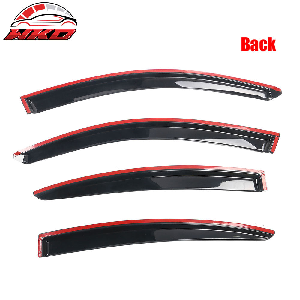 Fits 04-09 Mazda 3 Sedan 4Dr Side Window Visors Acrylic Sun Rain Deflector 4PCS