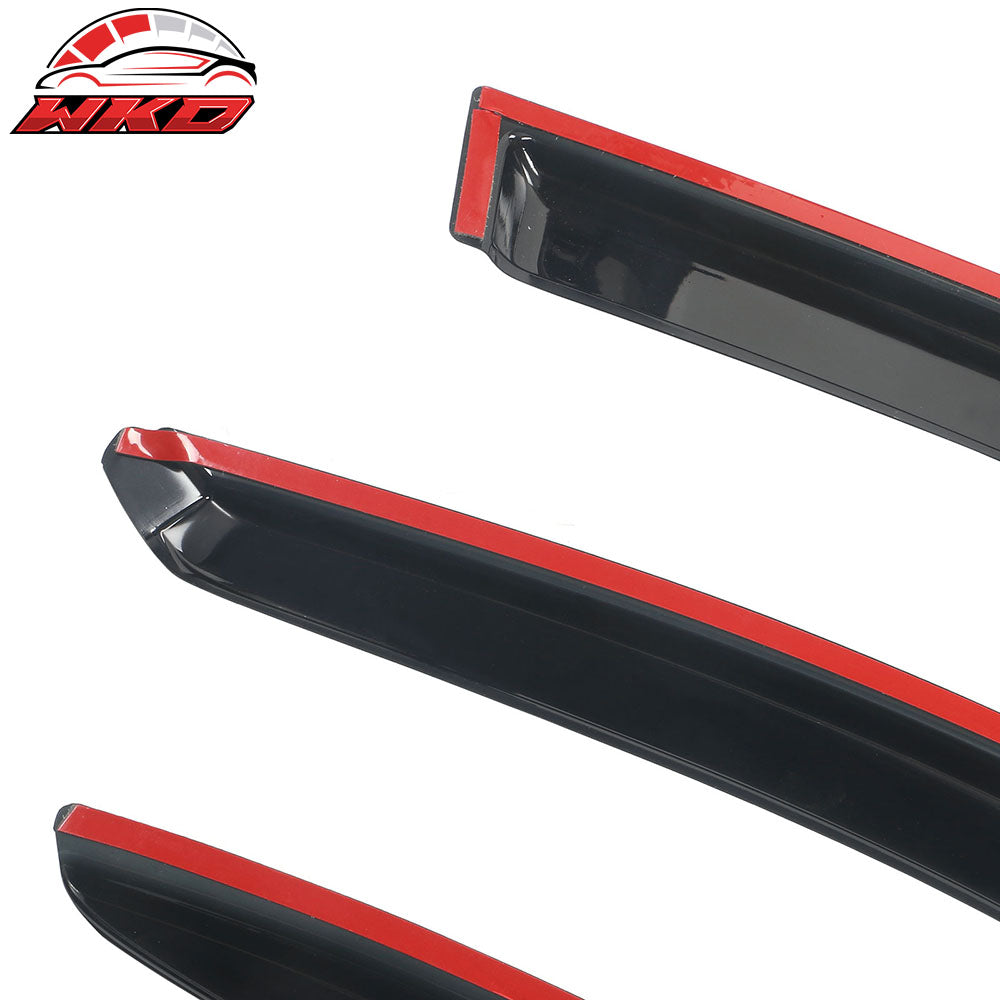 Fits 04-09 Mazda 3 Sedan 4Dr Side Window Visors Acrylic Sun Rain Deflector 4PCS
