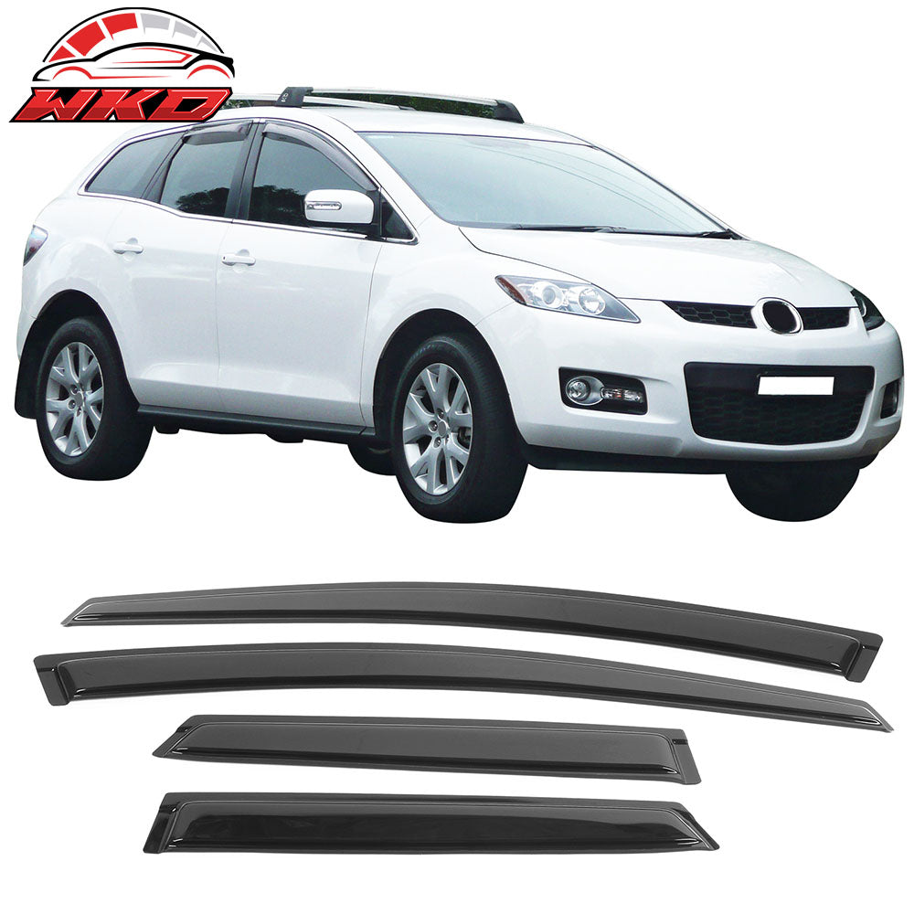 Wholesale 08-12 Mazda CX-7 CX7 Tape-On Window Visors Sun Rain Guards Deflectors 4PCS