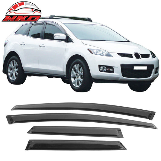 Wholesale 08-12 Mazda CX-7 CX7 Tape-On Window Visors Sun Rain Guards Deflectors 4PCS