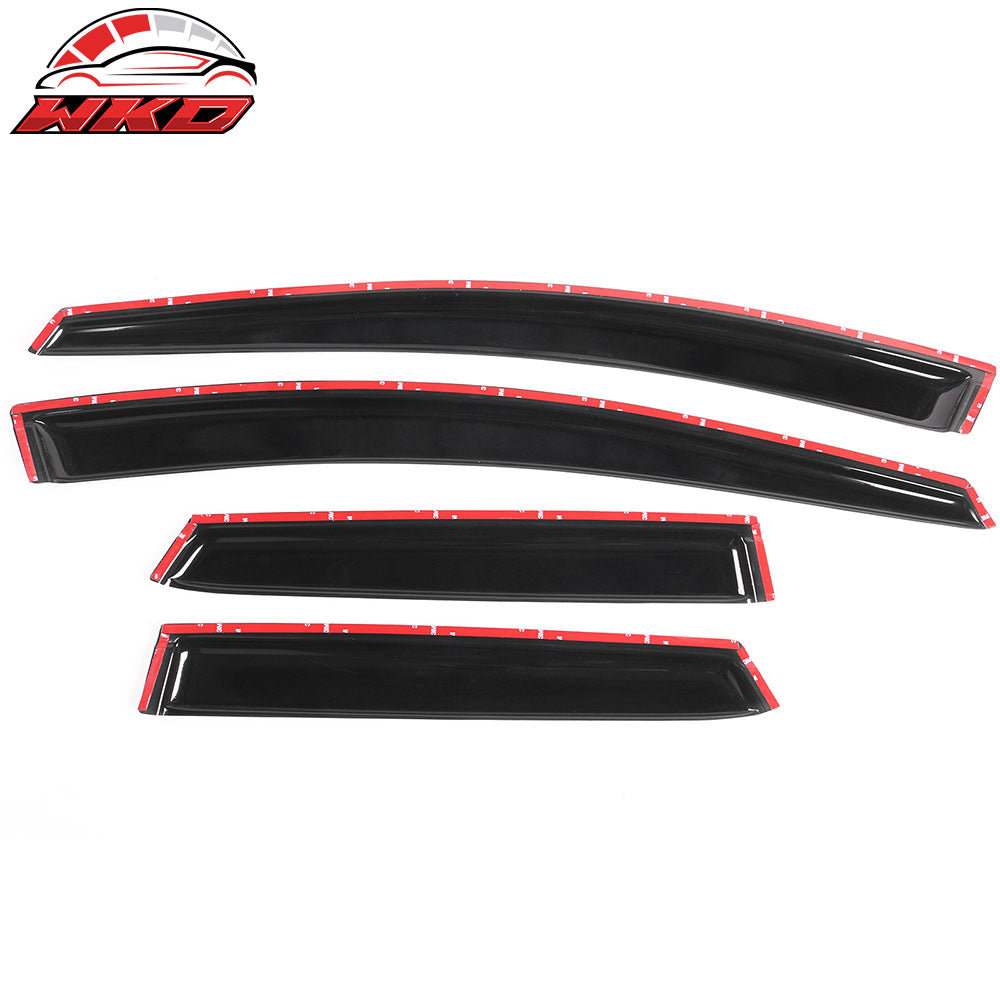 Fits 08-12 Mazda CX-7 CX7 Tape-On Window Visors Sun Rain Guards Deflectors 4PCS