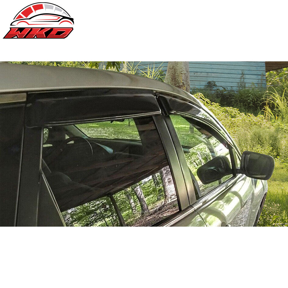 Fits 08-12 Mazda CX-7 CX7 Tape-On Window Visors Sun Rain Guards Deflectors 4PCS