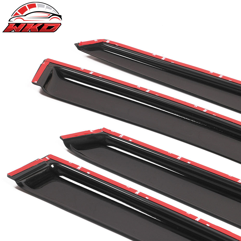 Fits 08-12 Mazda CX-7 CX7 Tape-On Window Visors Sun Rain Guards Deflectors 4PCS