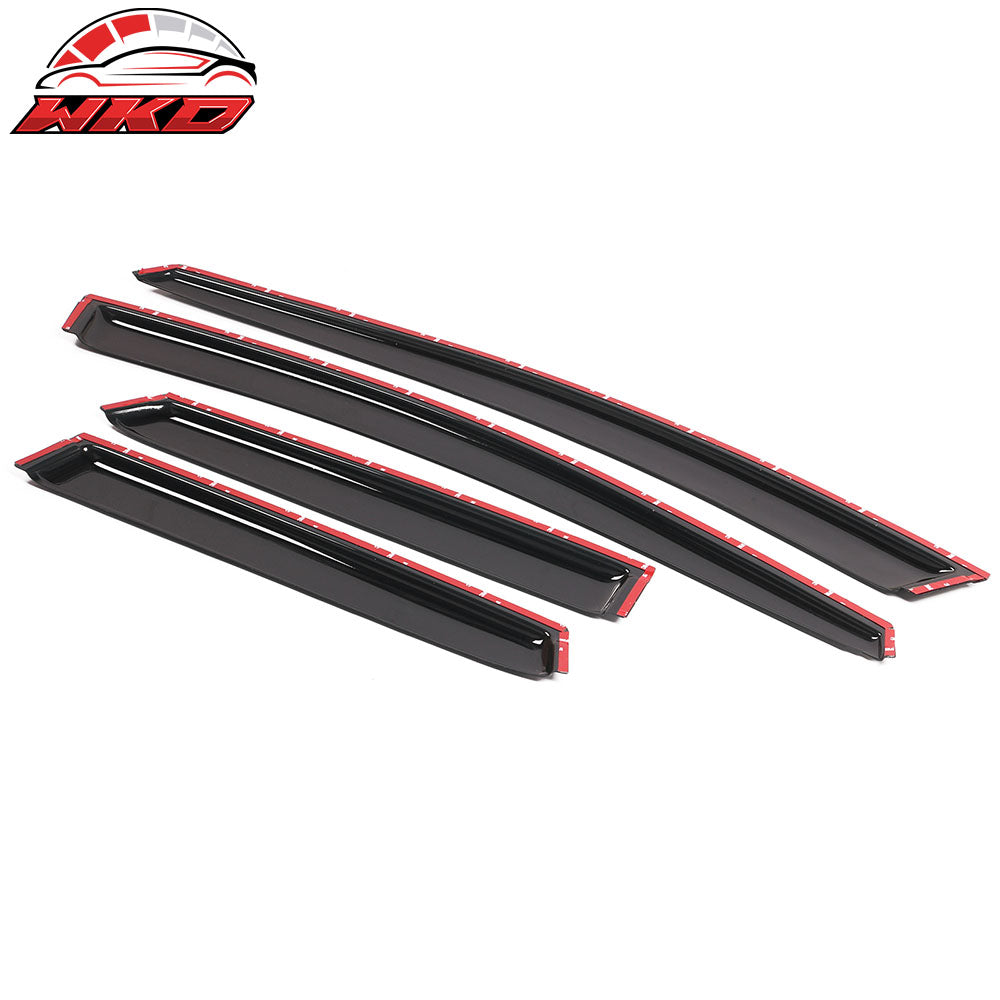 Fits 08-12 Mazda CX-7 CX7 Tape-On Window Visors Sun Rain Guards Deflectors 4PCS
