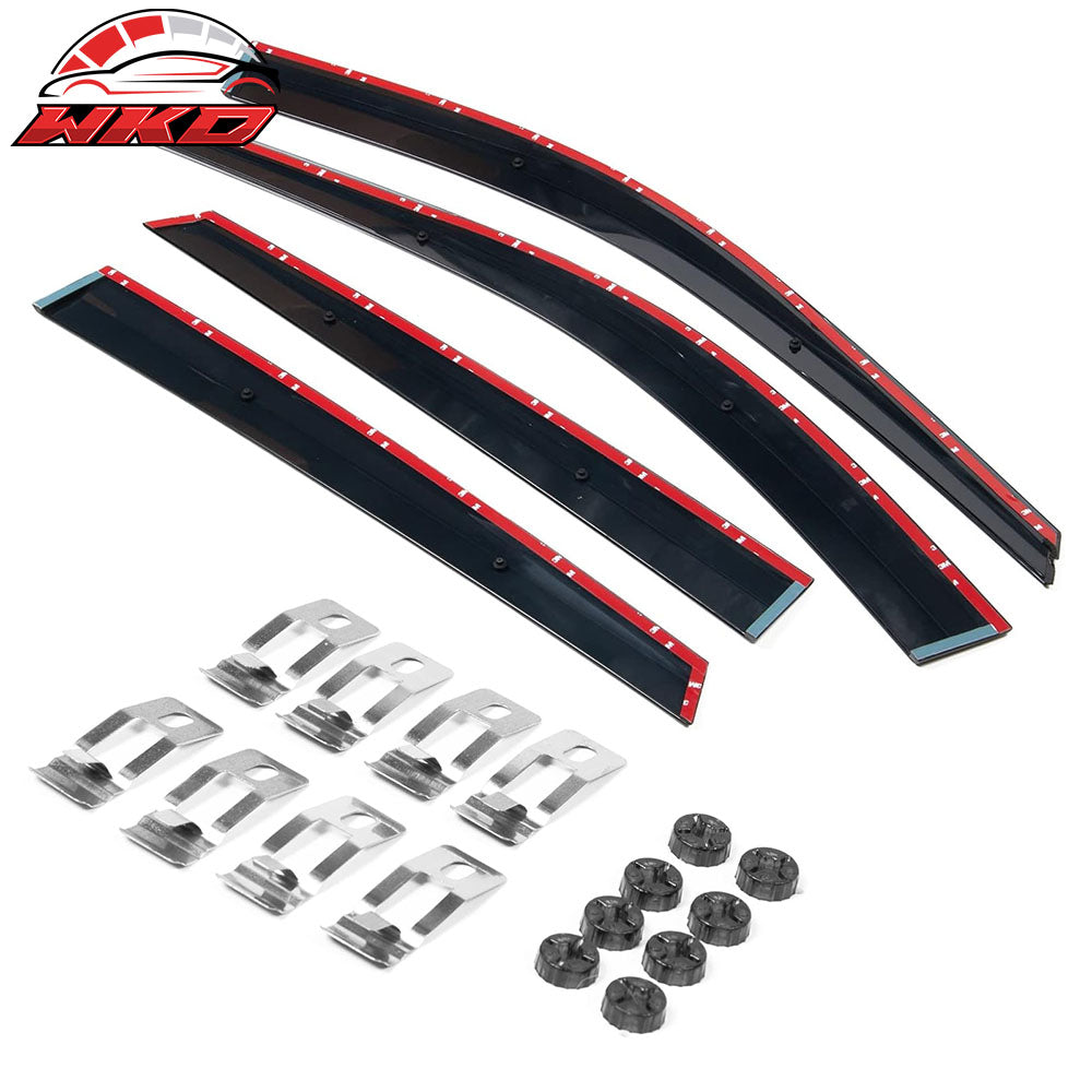 Fits 17-25 Mazda CX-5 KE Tape-On Window Visors Vent Rain Wind Guards Deflectors