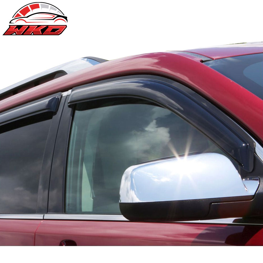 Fits 98-01 Nissan Altima Tape-On Window Visors Sun Rain Guards Deflectors 4PCS