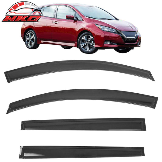 Wholesale 18-25 Nissan LEAF Window Visors Vent Rain Wind Sun Guards Deflector Tape-On