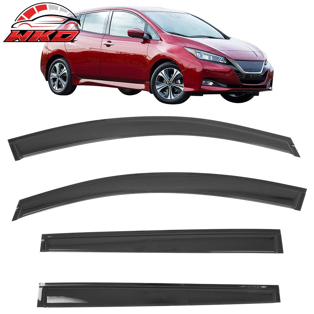 Wholesale 18-25 Nissan LEAF Window Visors Vent Rain Wind Sun Guards Deflector Tape-On