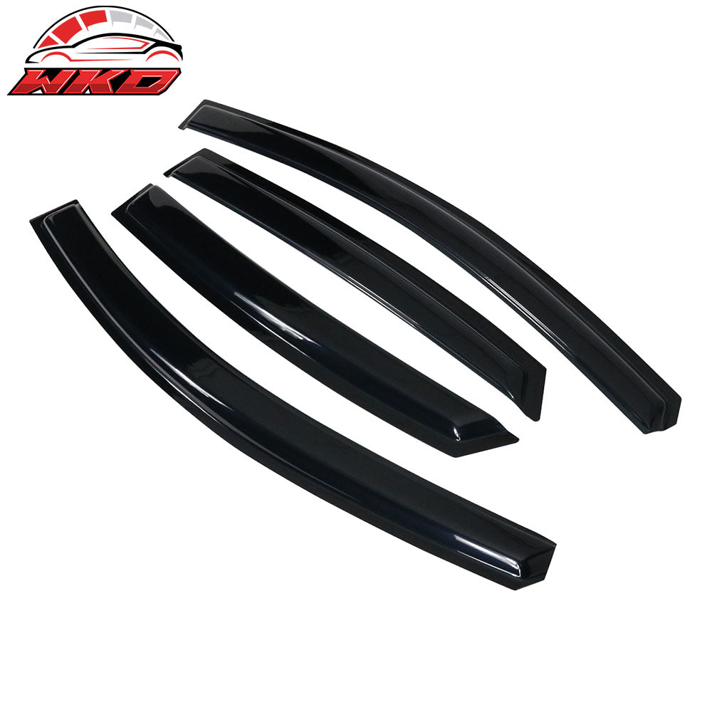 Fits 13-19 Nissan Sentra Window Visors Acrylic Sun Guard Rain Deflector 4PCS