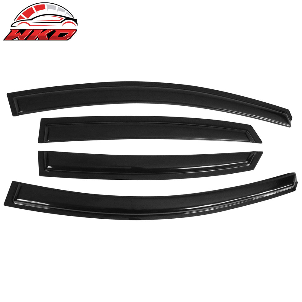 Fits 13-19 Nissan Sentra Window Visors Acrylic Sun Guard Rain Deflector 4PCS