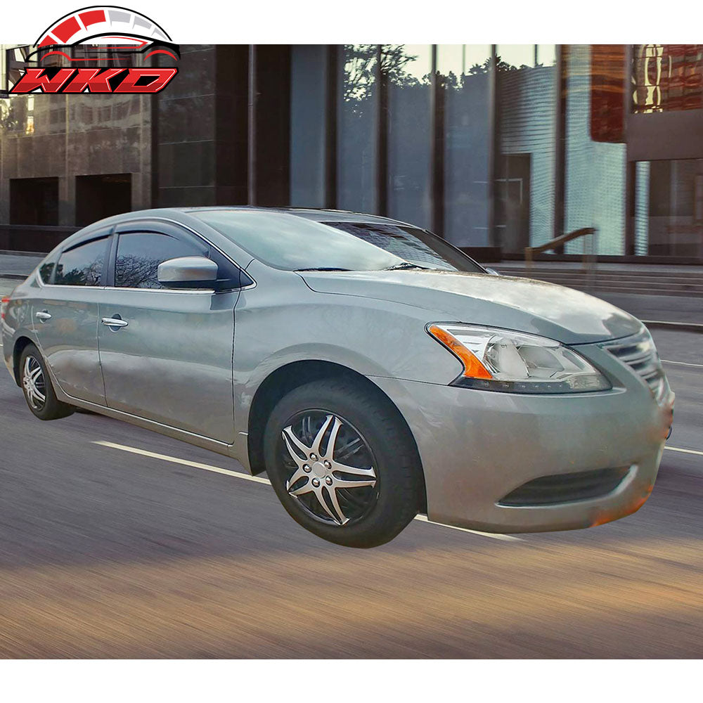 Fits 13-19 Nissan Sentra Window Visors Acrylic Sun Guard Rain Deflector 4PCS