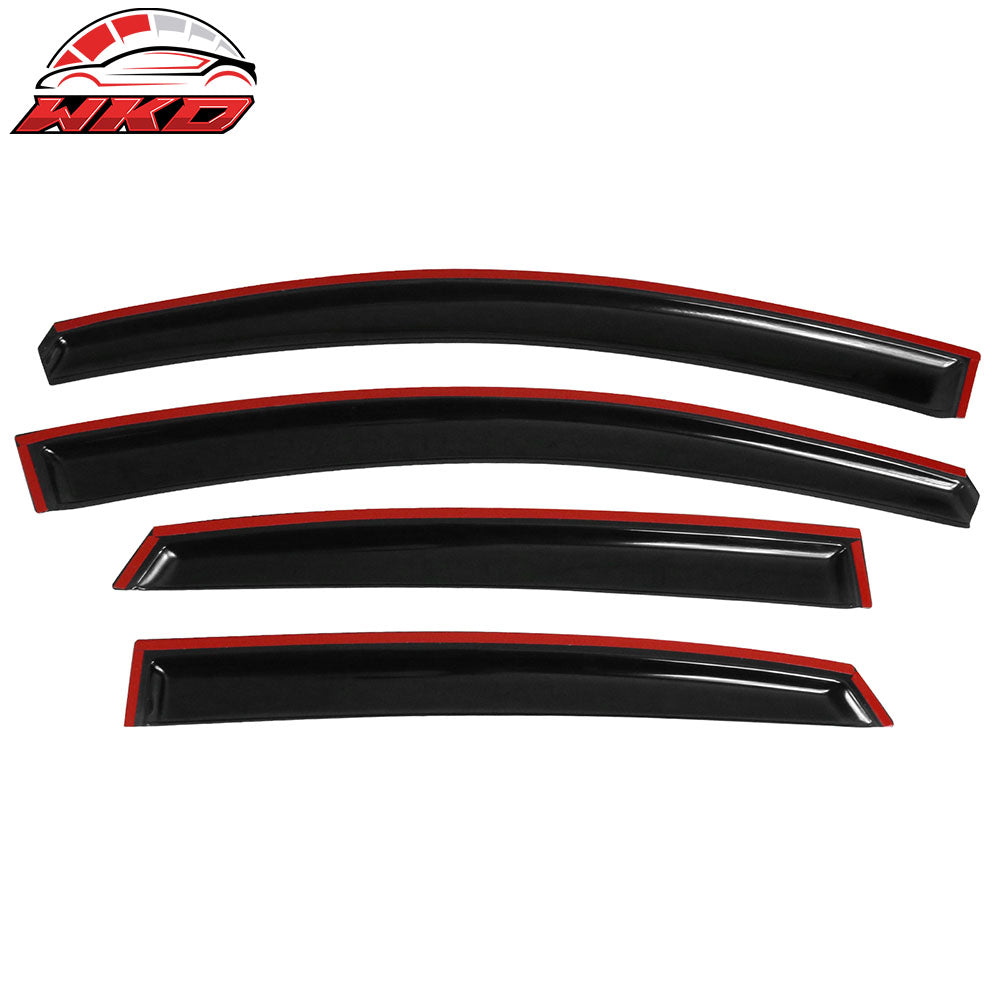Fits 13-19 Nissan Sentra Window Visors Acrylic Sun Guard Rain Deflector 4PCS