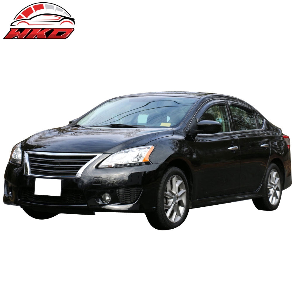 Fits 13-19 Nissan Sentra Window Visors Acrylic Sun Guard Rain Deflector 4PCS