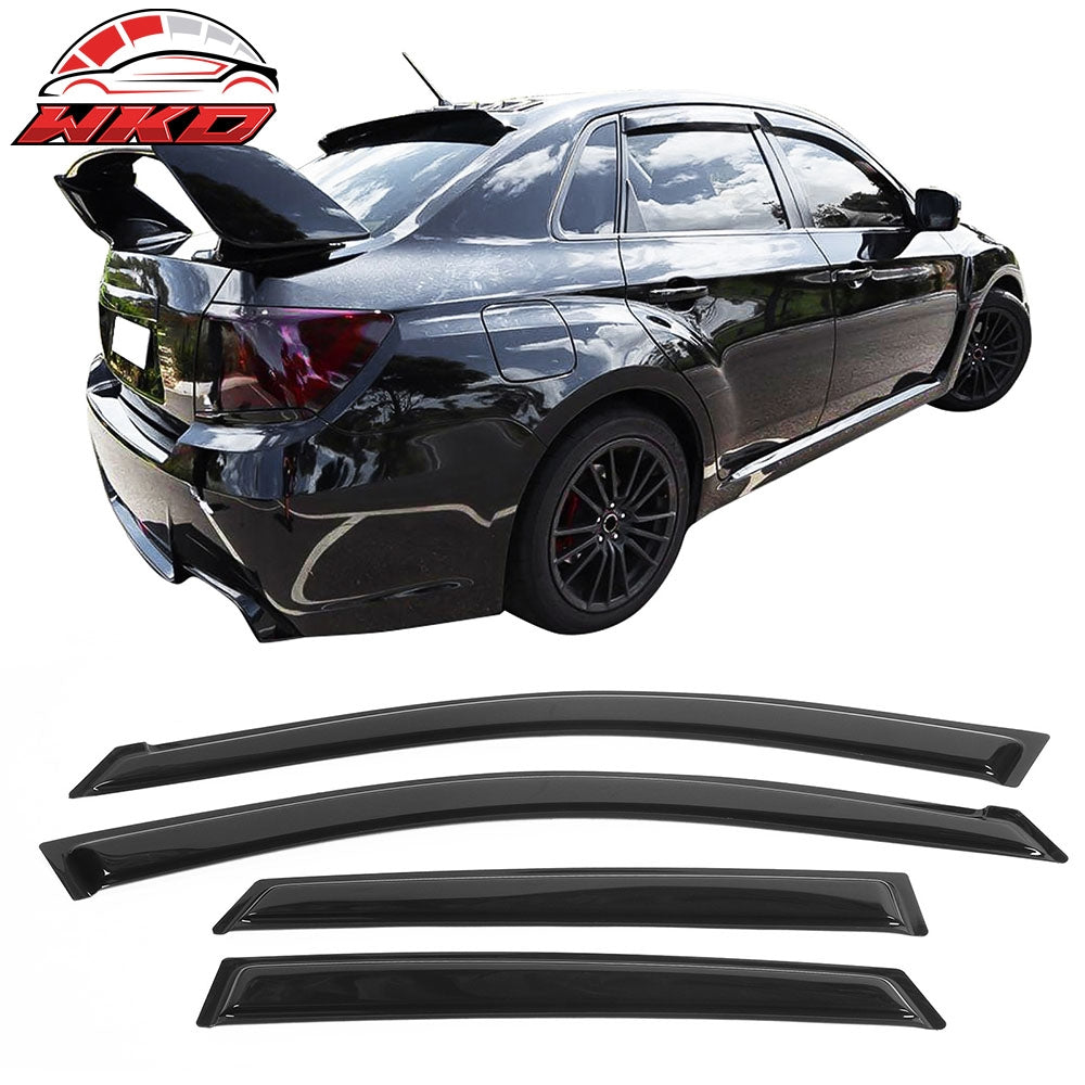 Fits 08-11 Subaru Impreza 08-14 WRX STI Window Visor Acrylic Sun Rain Deflector